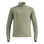 Odlo Tøj Odlo Zeroweight Warm Mid Layer 1/2 Zip Løbetrøje Herrer-Oliven