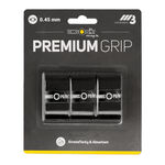 Tennis-Point Overgrips Tennis-Point Premium Grip Pakke Med 3-Sort