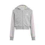 adidas Tøj adidas Essentials Crop Sweatjakke Børn-Grå