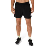 ASICS T&oslash;j ASICS Core 2in1 5in L&oslash;beshorts Herrer-sort, sort