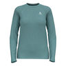 Essential Seamless Crew Neck Shirt,Langærmet Damer-Turkis