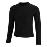 Nike Tøj Nike Court Dri-Fit Advantage Shirt,Langærmet Damer-Sort,Sort