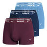 Everyday Stretch Trunk Boksershorts Pakke med 3 Herrer - lyseblå, mørkerød