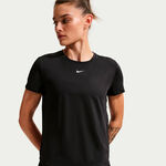 Nike T&oslash;j Nike One Dri-Fit T-shirt Damer-sort, hvid