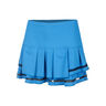 Long Pleat Tier Nederdel Damer-Blå,Sort