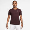 Court Dri-FIT Advantage T-shirt Herrer - mørkerød, hvid