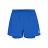 Rematch 2in1 Shorts Damer - bl&aring;, hvid