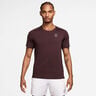 Court Dri-FIT Advantage T-shirt Herrer - mørkerød, hvid