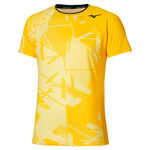 Mizuno Tennistøj Mizuno Daybreakers Shadow Graphic T-shirt Herrer-gul