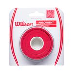 Wilson WILSON DRY OVERGRIP 3 PACK RED