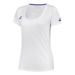 Babolat Tøj Babolat Play Cap Sleeve T-shirt Pige-Hvid