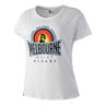 Melbourne Sunrise T-shirt Damer-Hvid,Flerfarvet