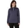 Core Winter 1/2 Zip Løbetrøje Damer-Blå-grå