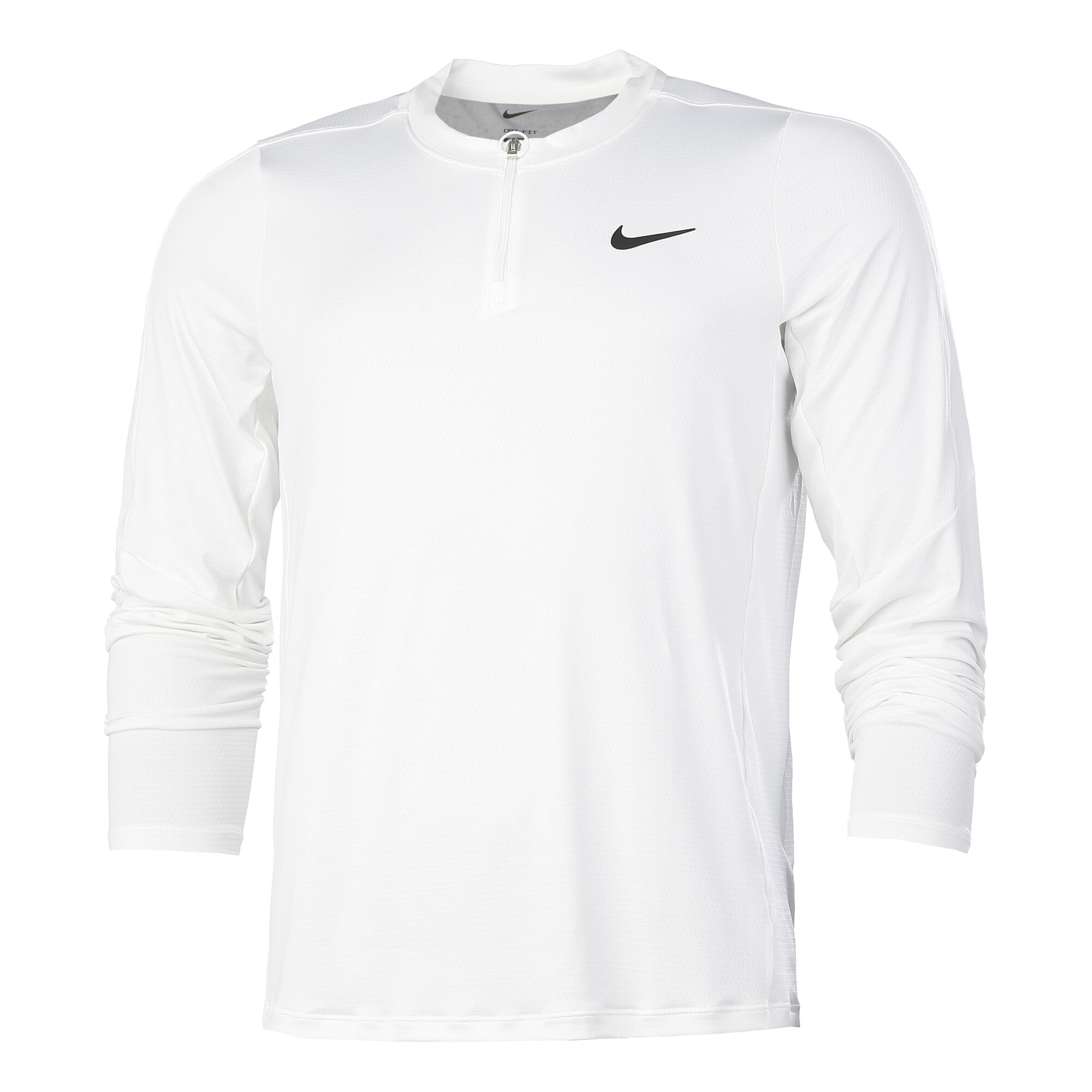 Dri-Fit Advantage Half-Zip Shirt, Langærmet Herrer - Hvid køb online | Tennis-Point