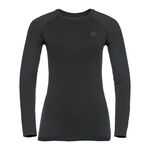 Odlo Tøj Odlo Performance Warm Eco BI Top Crew Neck Shirt,Langærmet Damer-Sort,Antracit