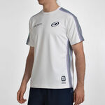 Bullpadel T-shirt Bullpadel PAQUITO 26V T-shirt Herrer - hvid, bl&aring;
