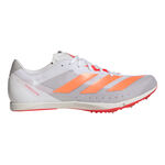 adidas L&oslash;besko adidas Distancestar Spikes Unisex-hvid, r&oslash;d