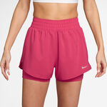 Nike Shorts Nike Dri-Fit One Mid Rise 2in1 3in Shorts Damer - berry, s&oslash;lv
