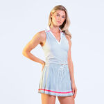 Lucky in Love T&oslash;j Lucky in Love Pinstripe Lanes Polo Damer - hvid, sort