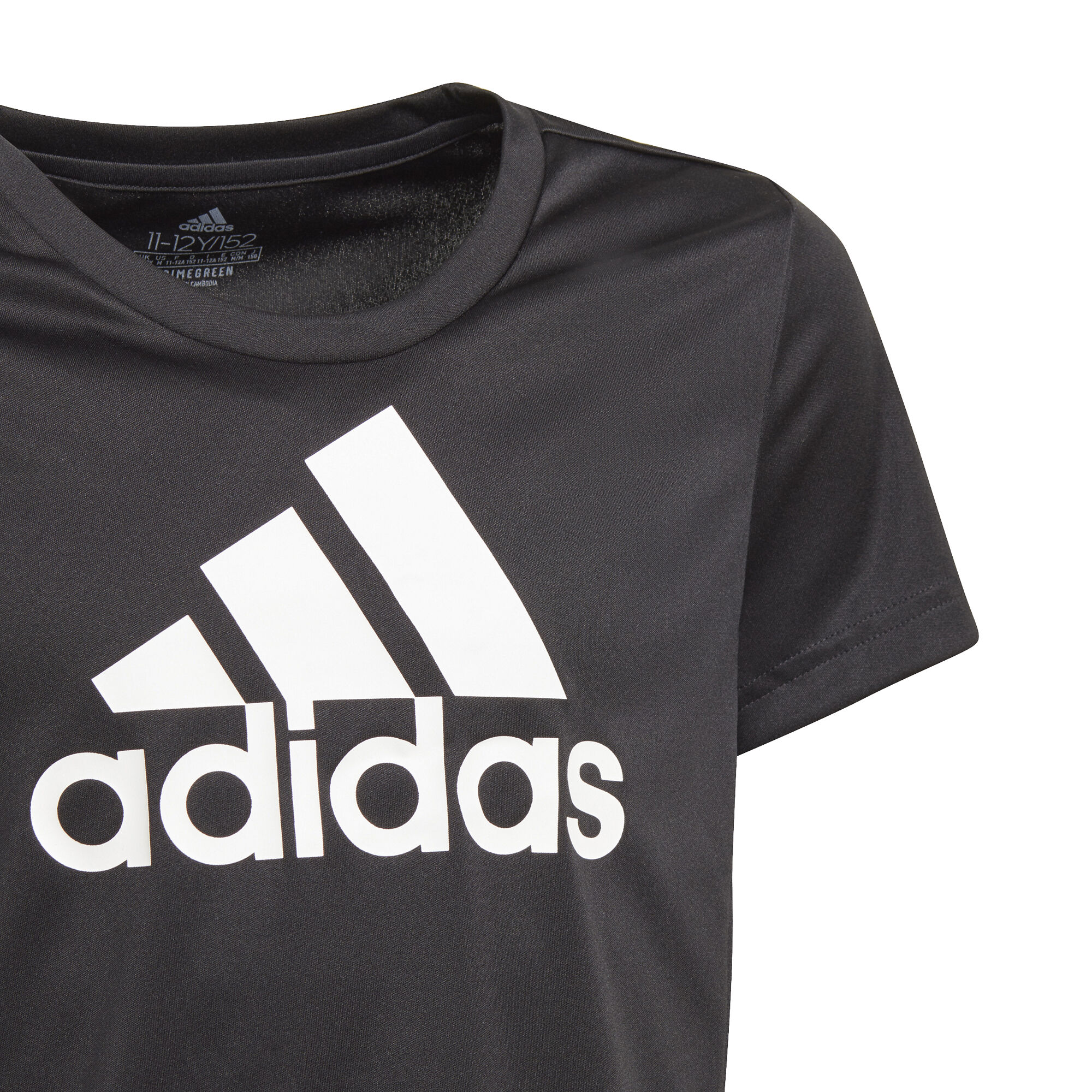 Legepladsudstyr Woods Berigelse adidas Big Logo T-shirt Pige - Sort, Hvid køb online | Tennis-Point