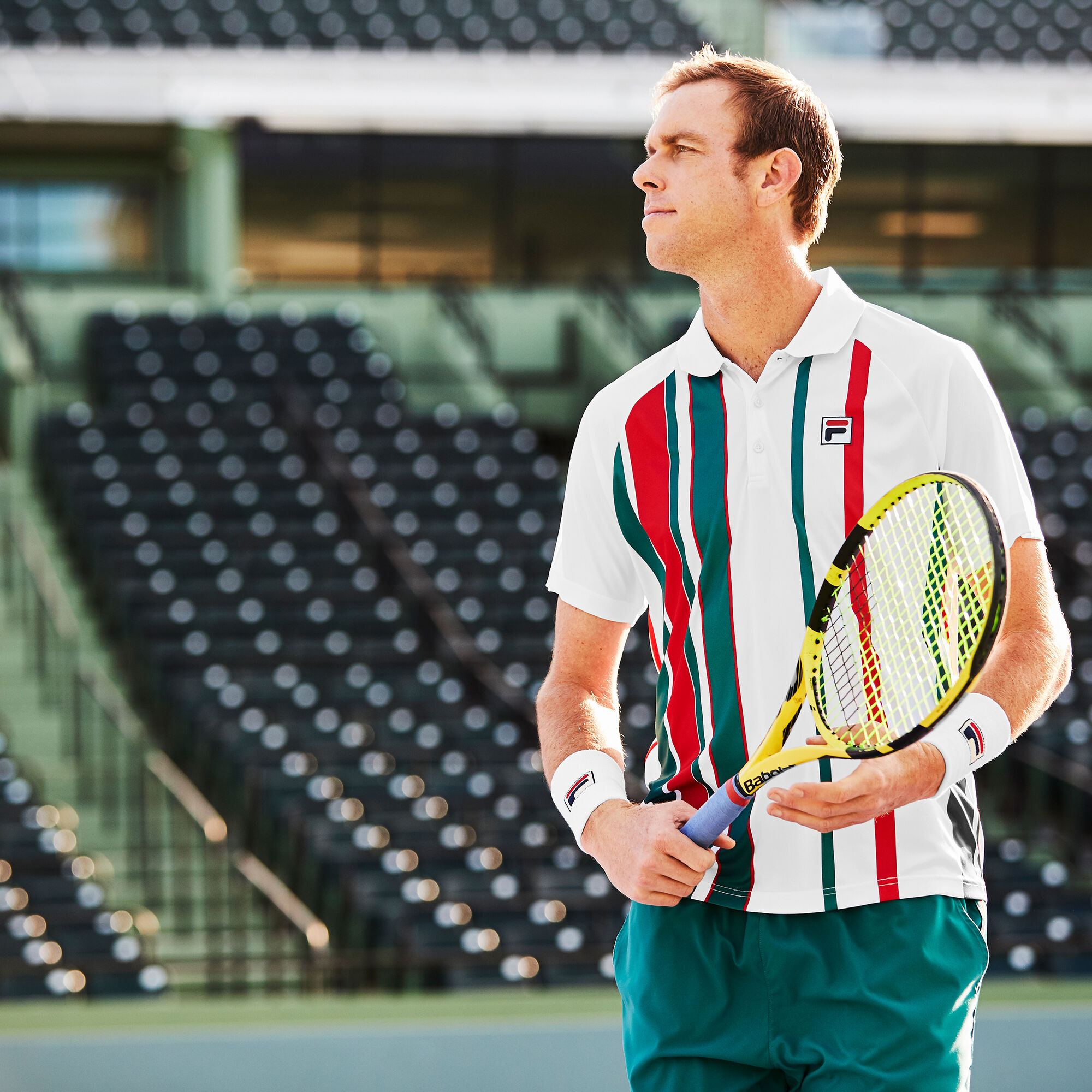 tørre Strømcelle omhyggelig Fila Andrew Polo Herrer - Hvid, Rød køb online | Tennis-Point