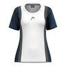 Club 25 Tech T-shirt Damer-Hvid,Mørkeblå