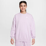 Nike Tøj Nike Sportswear Club Fleece Oversized Crew Sweatshirt Pige-Syren