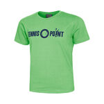 Tennis-Point Tøj Tennis-Point Basic Cotton T-shirt Børn - lysegrøn, sort