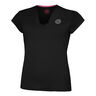 Crew V-Neck T-shirt Damer-Sort