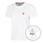 Quiet Please Tøj Quiet Please Create Flower T-shirt Damer-Hvid,Flerfarvet