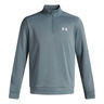 Quarter Half-Zip Shirt, langærmet Herrer - lyseblå, 