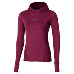 Mizuno Tøj Mizuno Active Warmalite Hooded Løbetrøje Damer-Lilla