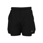 Mizuno T&oslash;j Mizuno Core 2in1 7.5inch L&oslash;beshorts Herrer-sort