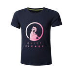 Quiet Please T&oslash;j Quiet Please Logo T-shirt Pige-M&oslash;rkebl&aring;