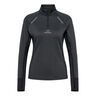 Mesa Half-Zip Løbetop Damer-Sort