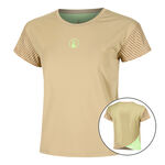 Quiet Please Tøj Quiet Please Wild Cross T-shirt Damer-Beige,Neongrøn