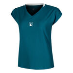 Quiet Please Tøj Quiet Please Create Volley T-shirt Damer-Petrol,Hvid