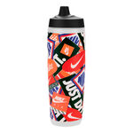 Nike Tilbehør Nike Nike Refuel Bottle 24oz/709 Ml Graphic Drikkeflaske-Transparent,Sort