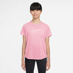 Nike T&oslash;j Nike Dri-Fit One T-shirt Pige-Rosa,Hvid