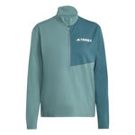 adidas Tøj adidas Terrex MT Half-Zip Løbetrøje Damer-Mørkegrøn,Grøn