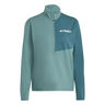 Terrex MT Half-Zip Løbetrøje Damer-Mørkegrøn,Grøn