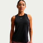 Nike T&oslash;j Nike One Dri-Fit Tanktop Damer-sort, hvid