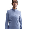Swift Half-Zip Løbetrøje Damer - blå-grå, sølv