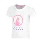 Quiet Please T&oslash;j Quiet Please Crushaseline Logo Tanktop Pige - hvid, neonpink