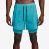 Stride 2in1 5in Løbeshorts Herrer - turkis, 