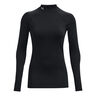 Coldgear Authentics Mockneck Shirt,Langærmet Damer-Sort