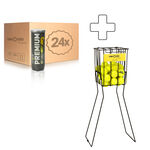 Tennis-Point Bold med indvendigt tryk Tennis-Point Premium D&aring;se med 3 