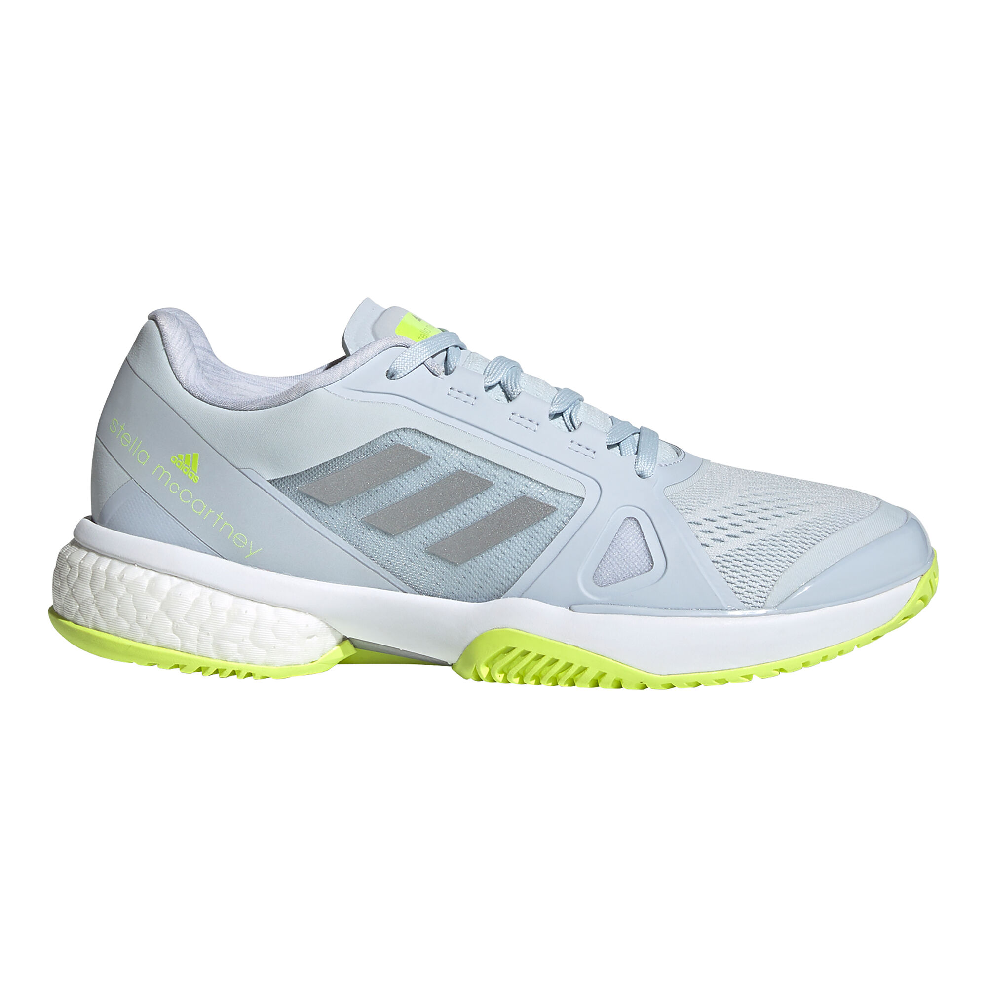 adidas Stella McCartney Tennis Allcourt-sko - Lyseblå, Lime køb | Tennis-Point